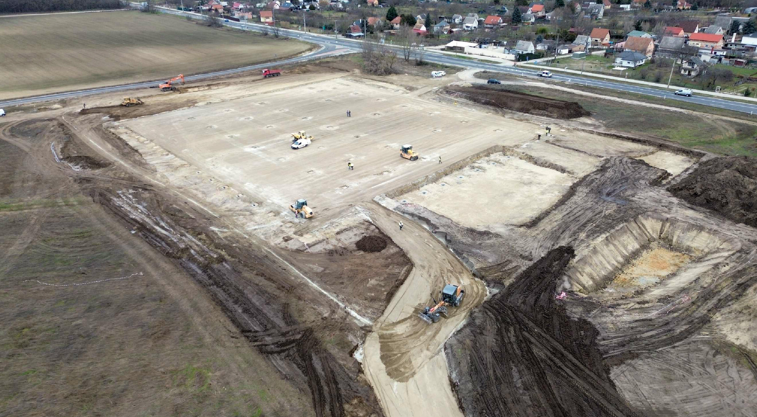 LogStar Park Fehérvár alapozási munkák